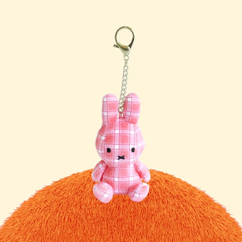韓國限定 MIFFY 格紋公仔鎖匙扣 4款