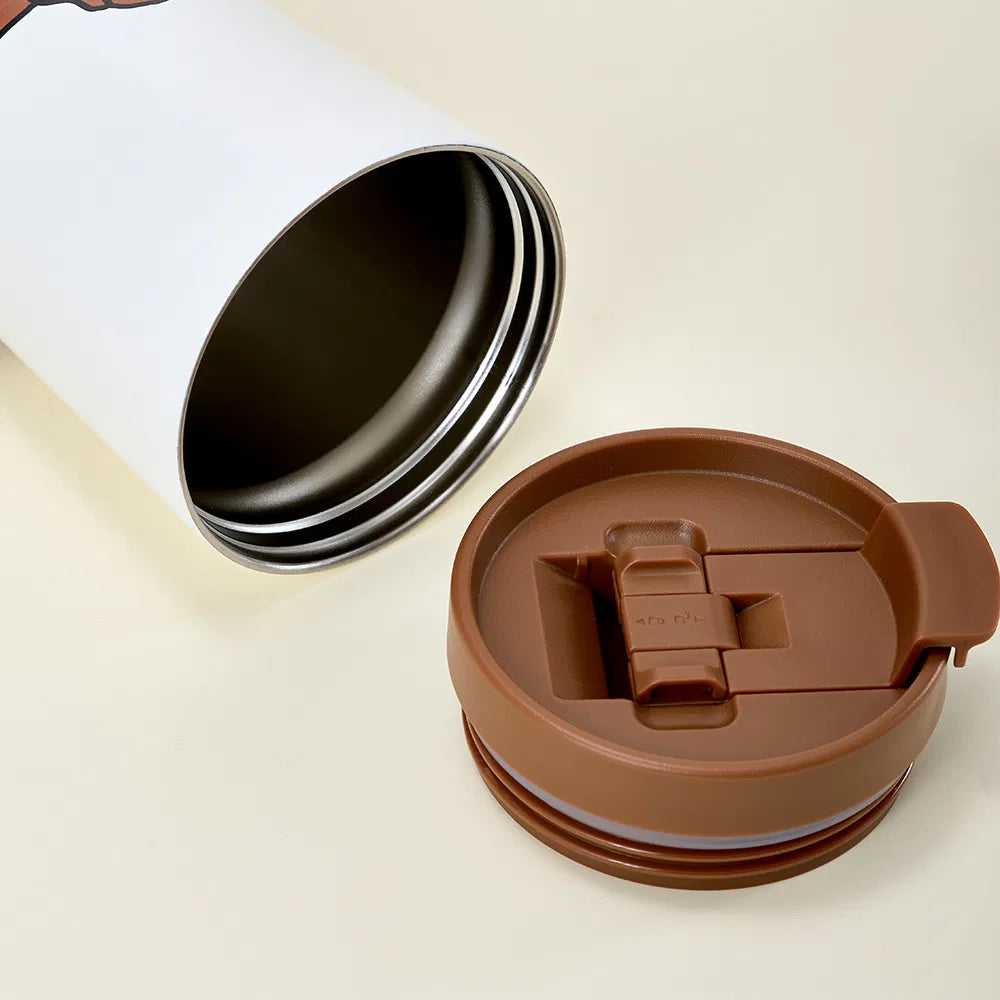 JOGUMAN WOODY TUMBLER 翻蓋便攜杯 420ml