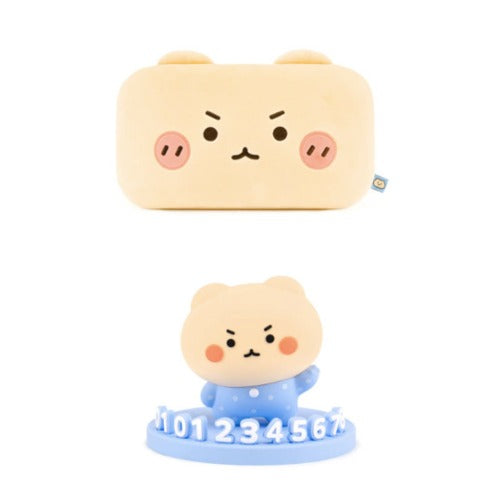 YURANG BEAR 망그러진곰 MANGOMEE 車用頸枕 停車號碼Figure
