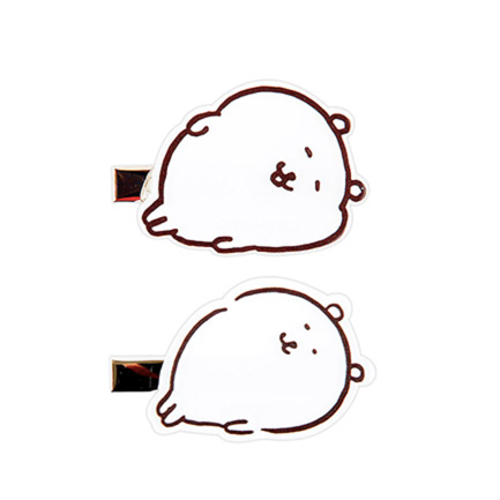 [韓國限定] JOKE BEAR 白熊 躺平 髮夾 2件裝