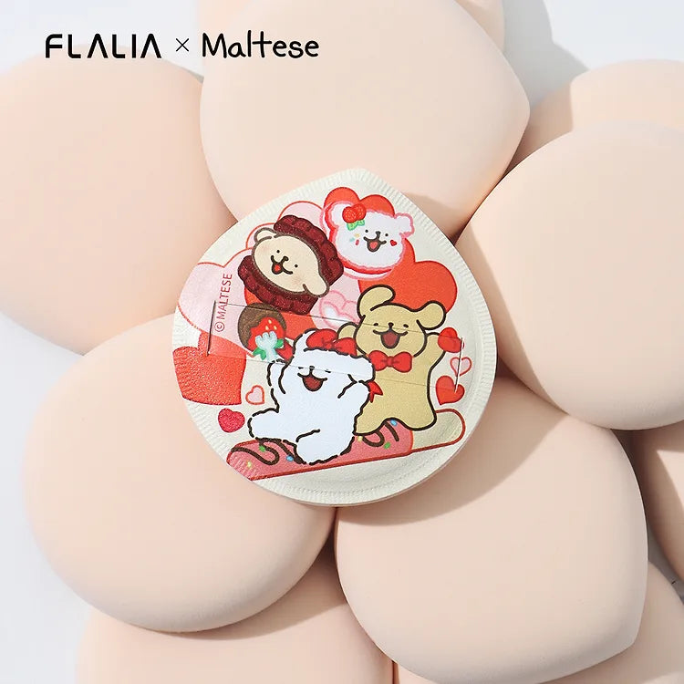 FLALIA X MALTESE 線條小狗 BEST SELLER SET 化妝掃及粉撲組合