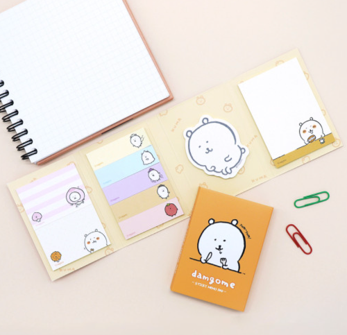 韓國限定 JOKE BEAR 白熊 黏貼便條組合 Sticky Memo Pad
