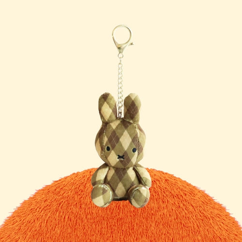 韓國限定 MIFFY 格紋公仔鎖匙扣 4款