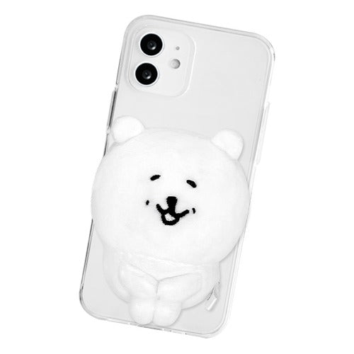 [韓國限定] JOKE BEAR 白熊 公仔手機支架｜抱膝款