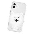 [韓國限定] JOKE BEAR 白熊 公仔手機支架｜抱膝款