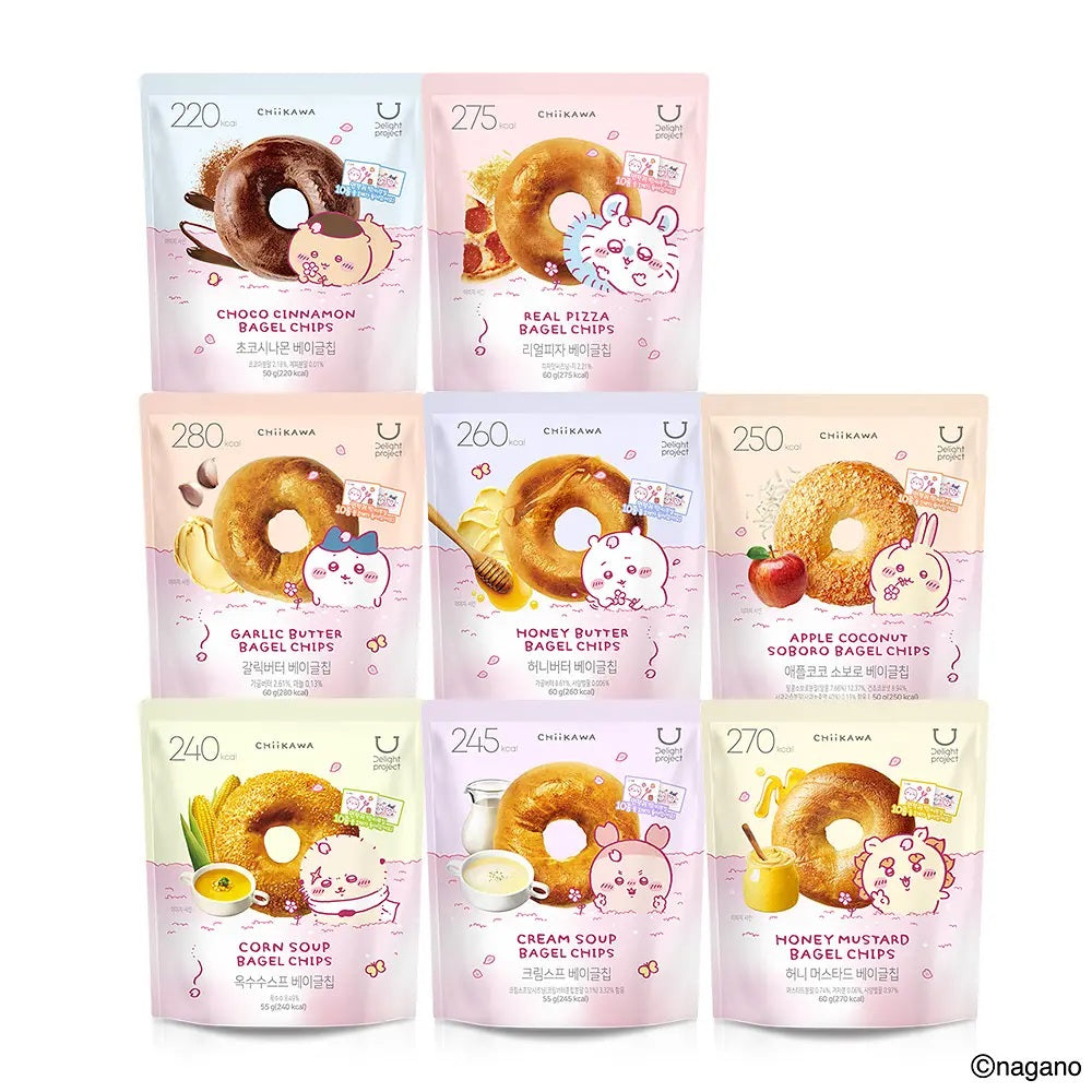 Olive Young Bagel Chips Chiikawa櫻花特別版 送貼紙 3包自由組合