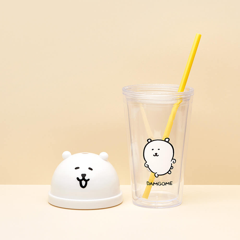韓國限定 JOKE BEAR 白熊 玻璃杯/透明隨行杯
