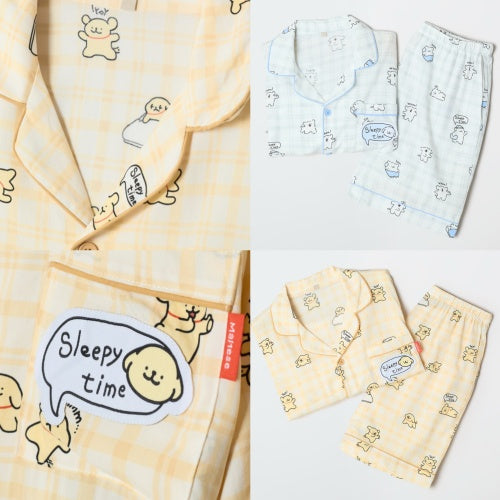 SPAO MALTESE PAJAMA SET 線條小狗 短袖睡衣套裝 3款