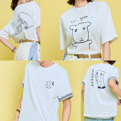 SPAO GANADI T-SHIRT 前後印花 2款