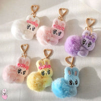 ESTHER BUNNY Fluffy Ball Plush Keyring 公仔鎖匙扣掛飾 6cm
