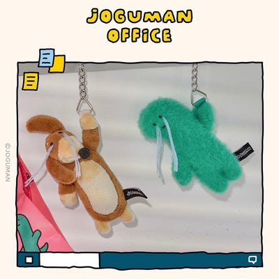 JOGUMAN OFFICE Brachio Woody Plush Keyring - Teardrops
