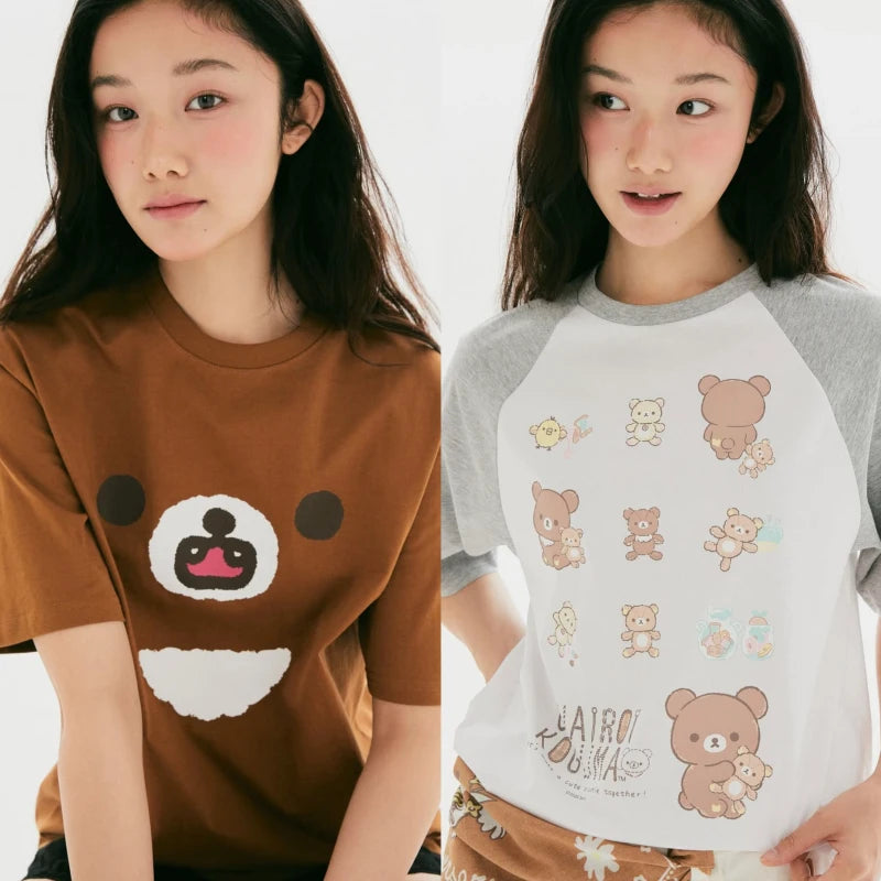 SPAO Rilakkuma 鬆弛熊 茶小熊 短袖T恤 T-Shirt