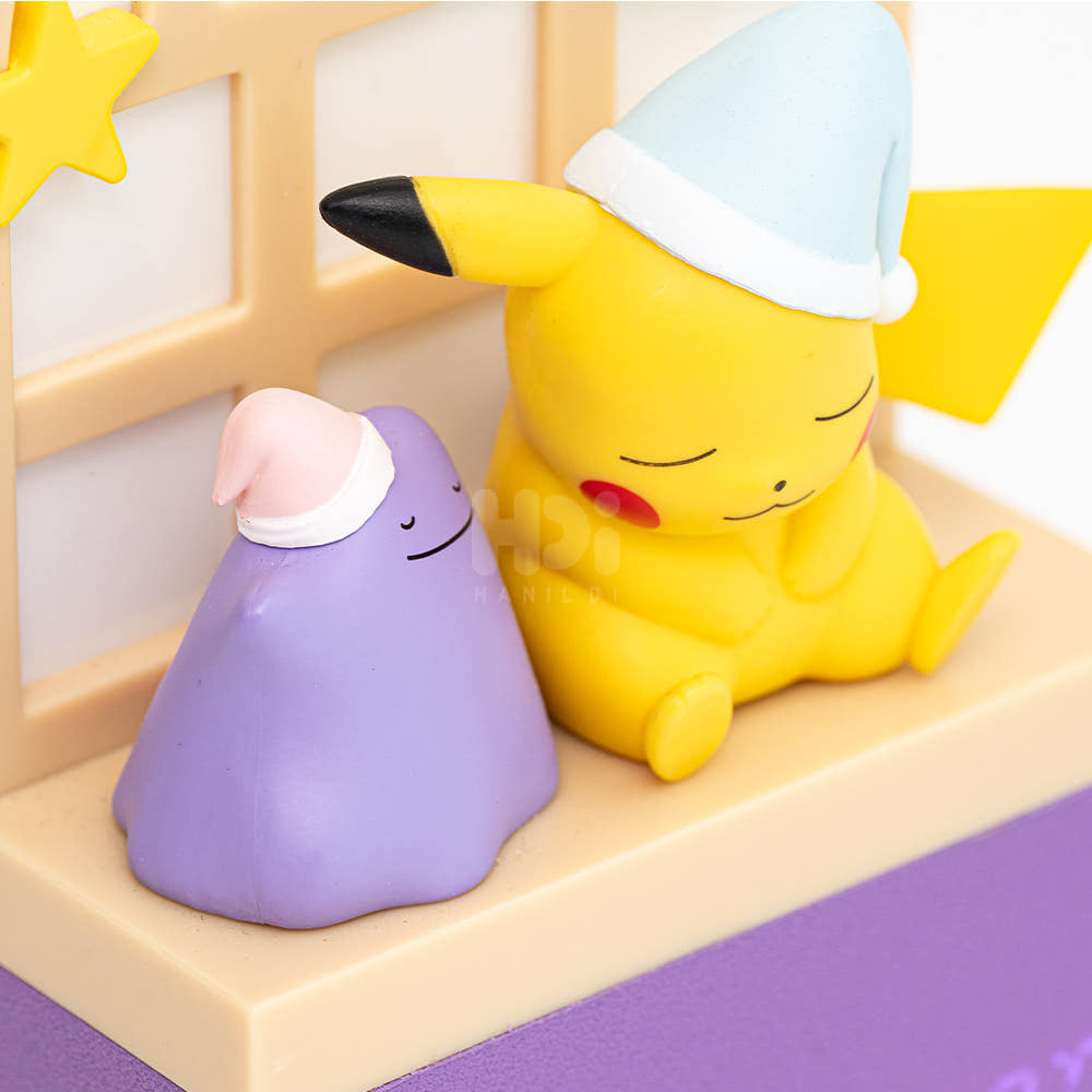 韓國限定 POKEMON 比卡超 百變怪 電子鐘小夜燈