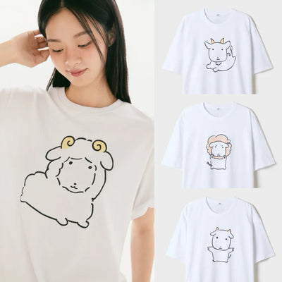 SPAO GANADI 星座系列 T-SHIRT TEAM FLUFFY