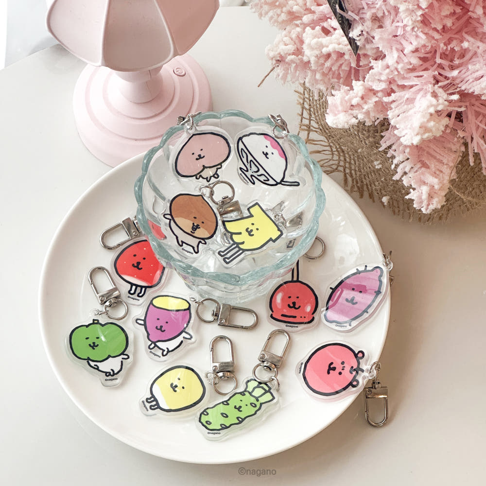 韓國限定 JOKE BEAR FRUITS ACRYLIC KEYRING 白熊 蔬果系列 亞加力鎖匙扣