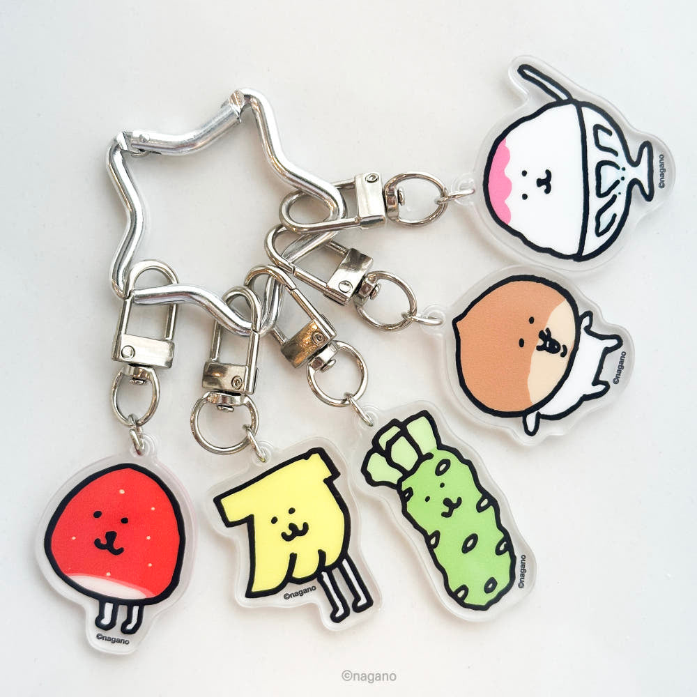 韓國限定 JOKE BEAR FRUITS ACRYLIC KEYRING 白熊 蔬果系列 亞加力鎖匙扣