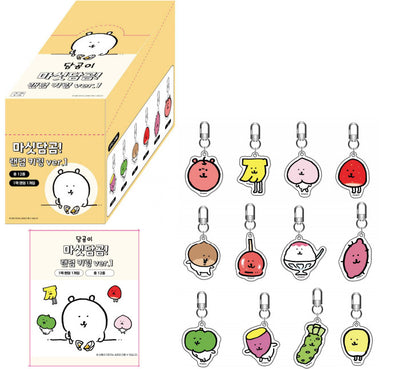 韓國限定 JOKE BEAR FRUITS ACRYLIC KEYRING 白熊 蔬果系列 亞加力鎖匙扣
