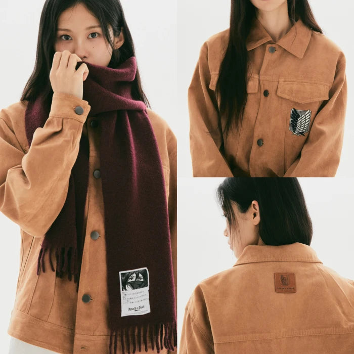 SPAO 進擊的巨人聯名 調查兵團外套/頸巾