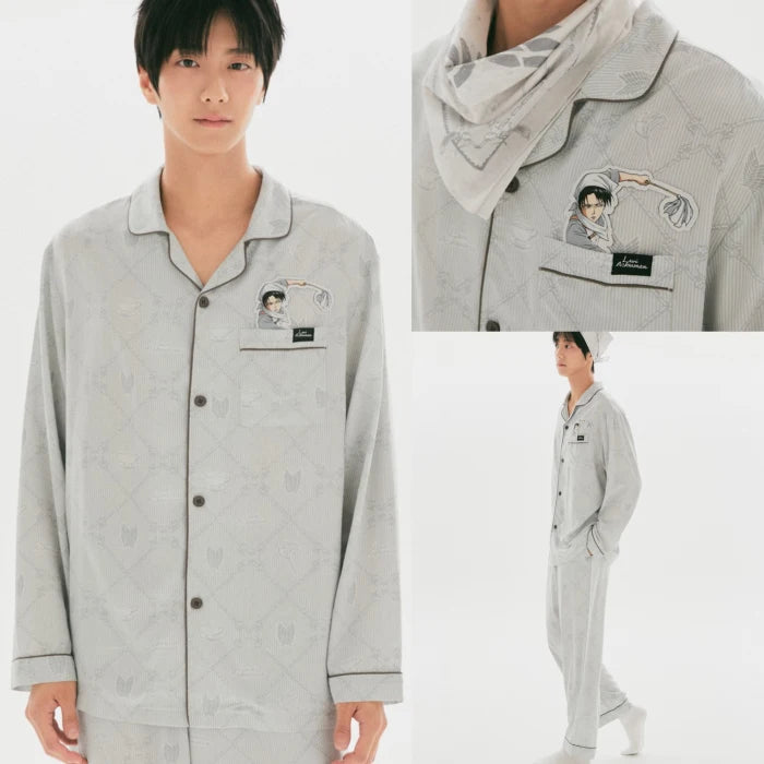 SPAO X 進擊的巨人聯名 長袖睡衣套裝_兵長