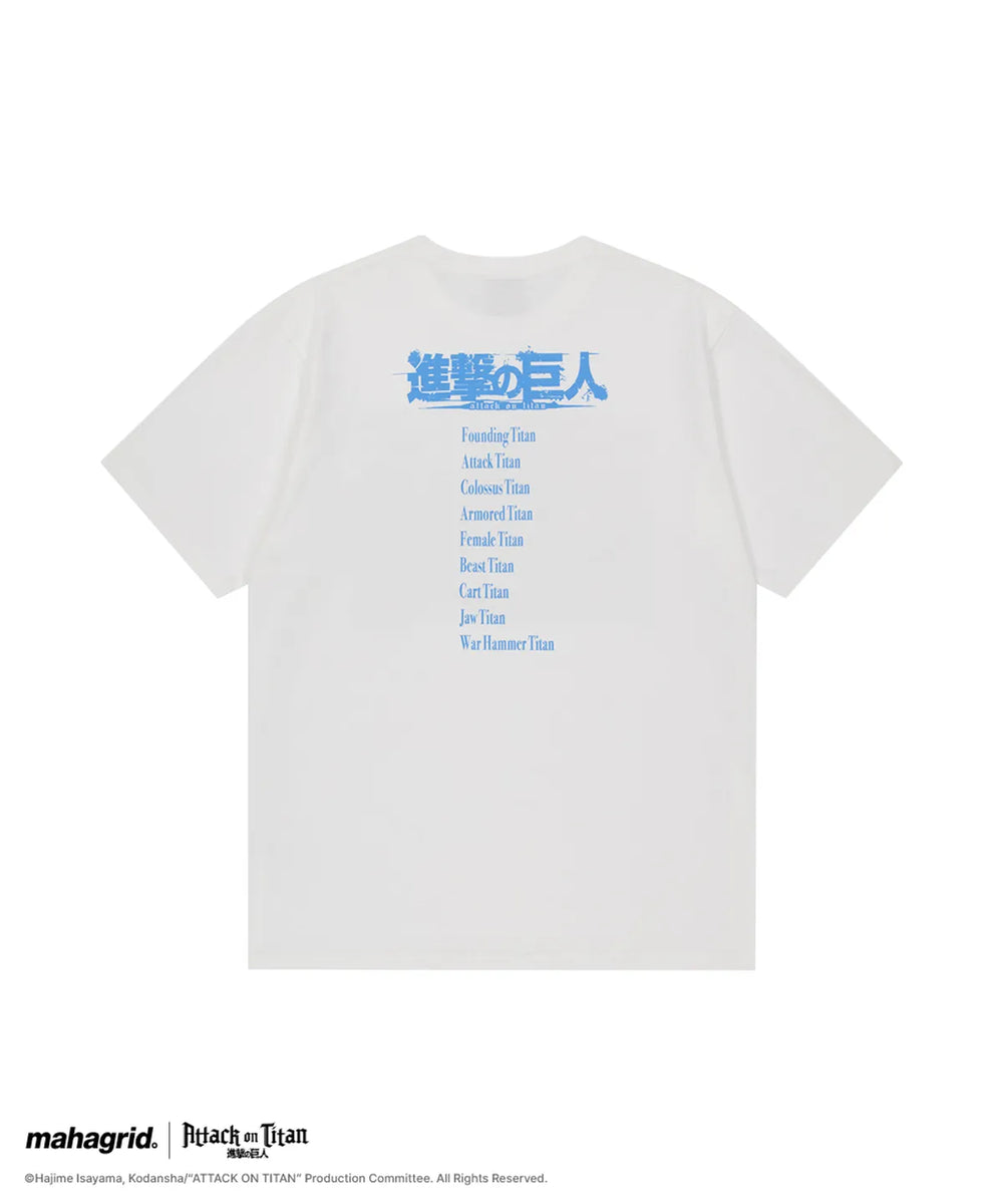 mahagrid 進擊的巨人聯名 LEVI SCENE TEE_BLACK WHITE