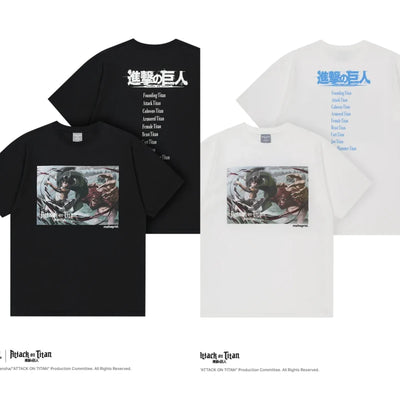 mahagrid 進擊的巨人聯名 LEVI SCENE TEE_BLACK WHITE