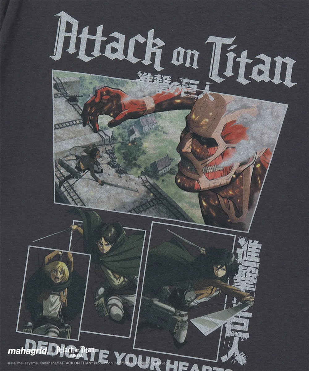 mahagrid 進擊的巨人聯名 WASHED COLOSSUS TITAN TEE
