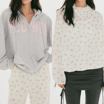SPAO CHIIKAWA FAIRY FLOWER 拉鍊外套 2款