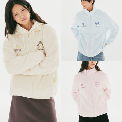 預約 SPAO CHIIKAWA 搖粒絨拉鏈外套 CHII 小八 兔兔