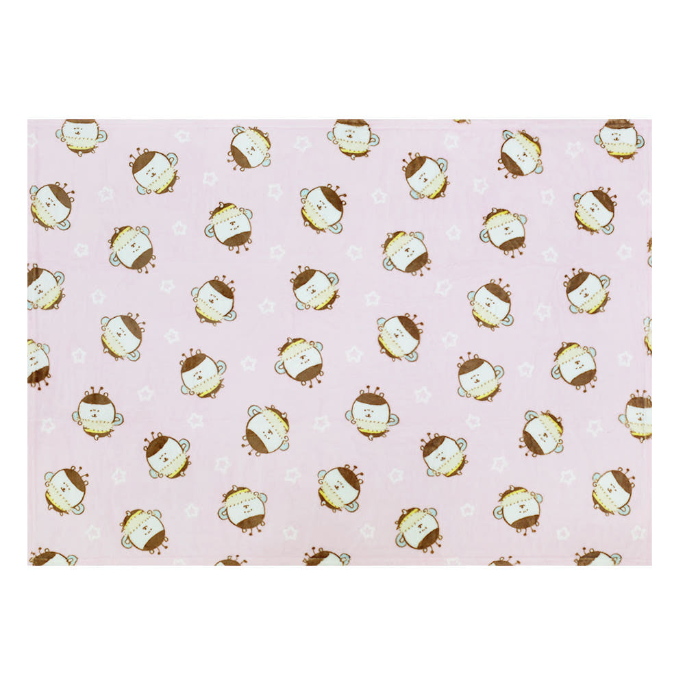 [韓國限定]JOKE BEAR 白熊 保暖毛毯 毛氈 PINK