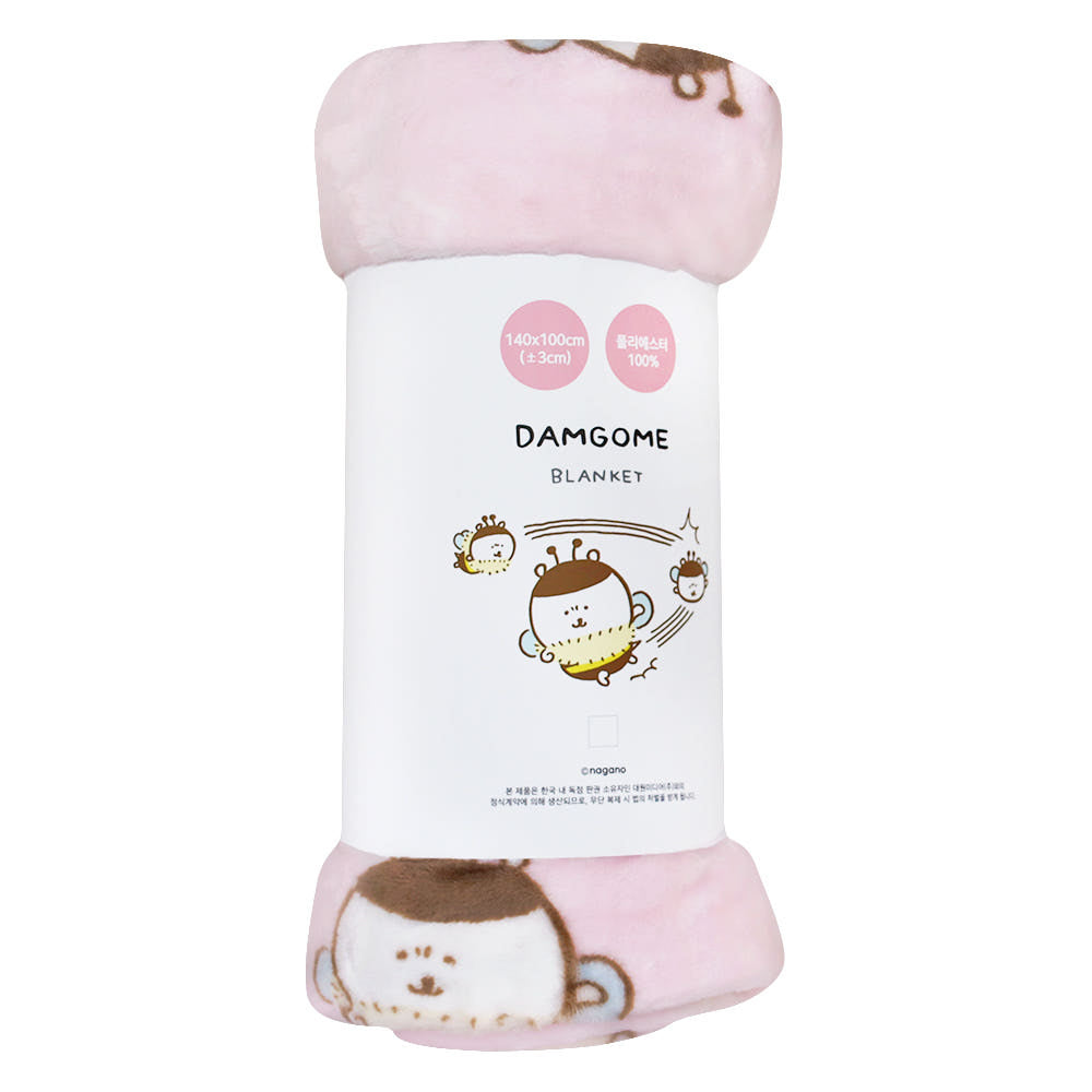 [韓國限定]JOKE BEAR 白熊 保暖毛毯 毛氈 PINK