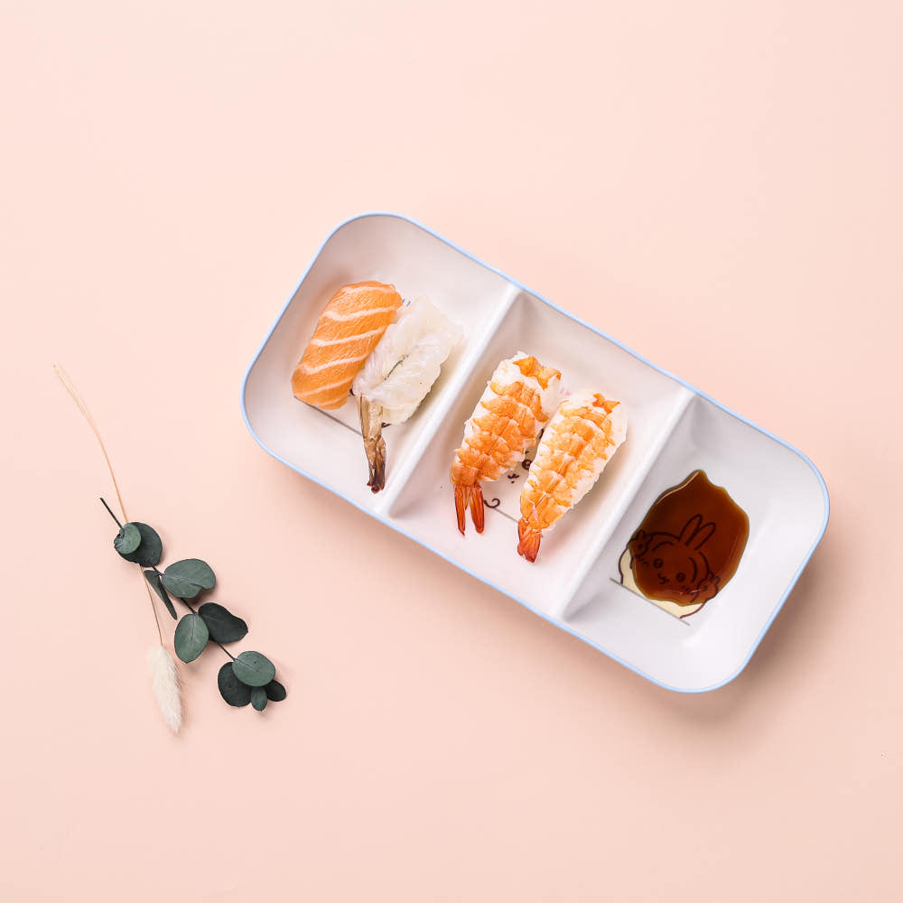 [韓國限定] CHIIKAWA 吉伊卡哇 3格碟 醬油醬料碟