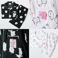 SPAO JOKE BEAR 白熊 長袖睡衣套裝 BLACK/LIGHT PINK