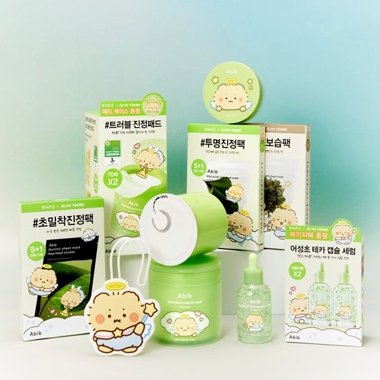 Abib x mangomee 魚腥草修復 爽膚棉/精華/面膜 送限定贈品