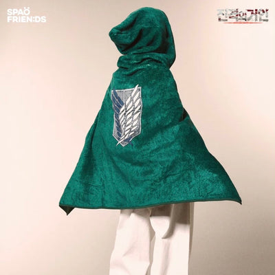 SPAO 進擊的巨人聯名 調查兵團披風毛毯