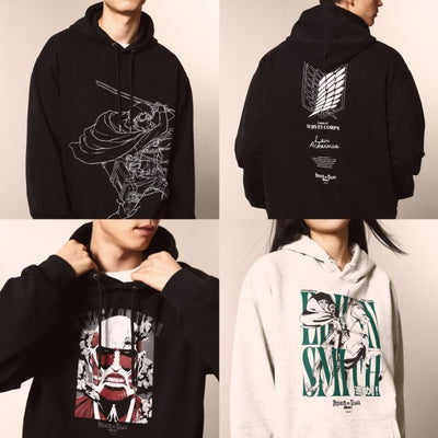 SPAO 進擊的巨人聯名 連帽衛衣 3款