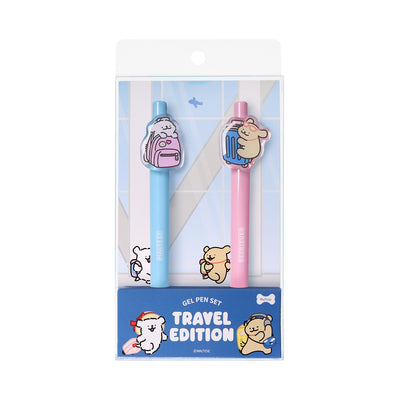 韓國限定 MALTESE 線條小狗 原子筆套裝｜Travel