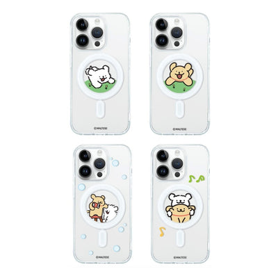 韓國限定 MALTESE 線條小狗 磁吸手機殼 IPHONE SAMSUNG