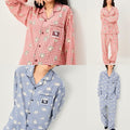 SPAO MALTESE 線條小狗 長袖睡衣套裝 RED/BLUE