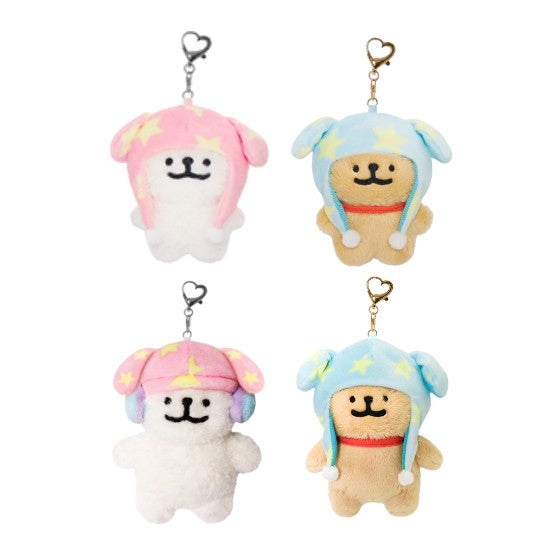 韓國限定 MALTESE 線條小狗 公仔鎖匙扣｜星星帽 8cm 13cm