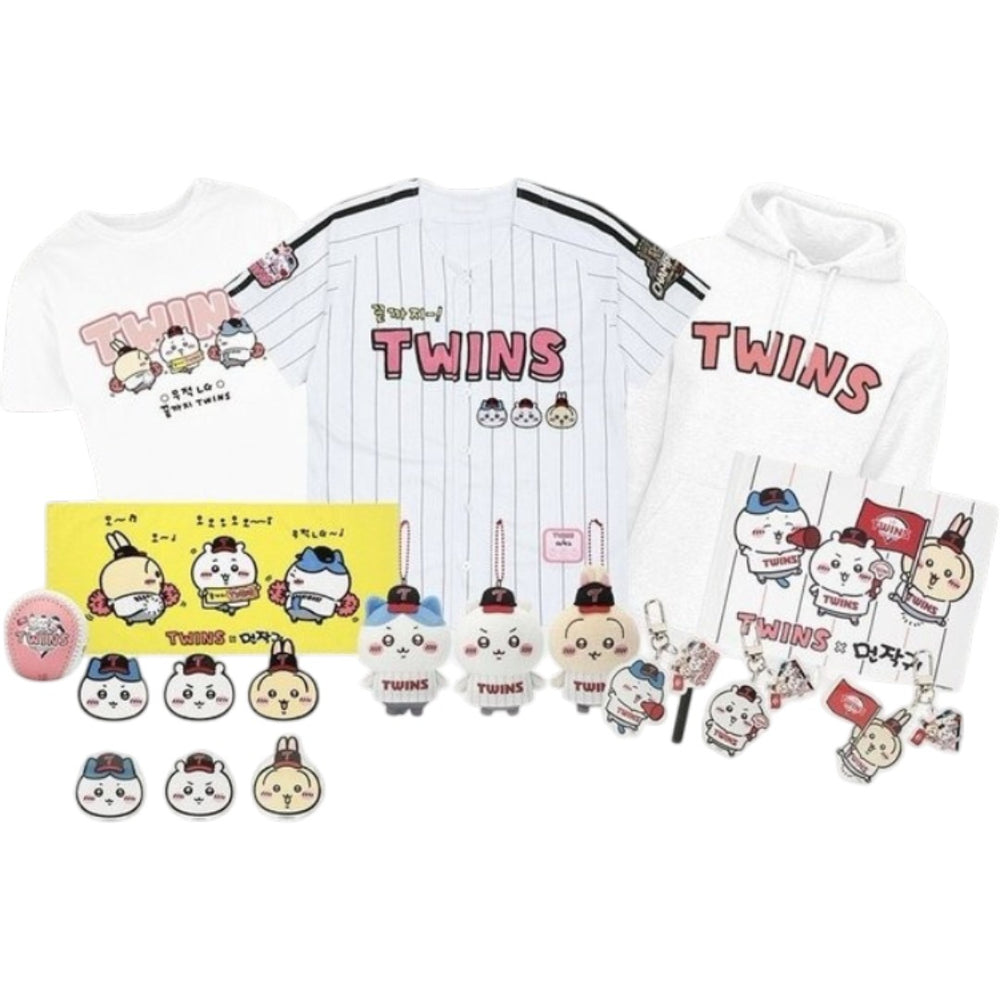 LG TWINS X CHIIKAWA聯名 公仔 毛巾 毛毯 襟章 背包
