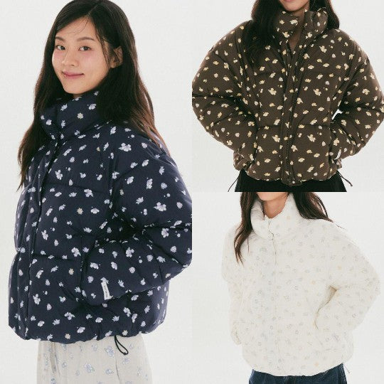 SPAO CHIIKAWA FAIRY FLOWER PUFFER JACKET 保暖外套 3色
