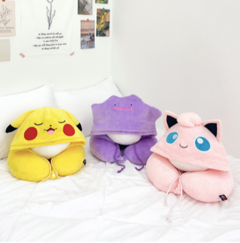 [韓國限定] Pokemon 旅行頸枕 Travel Pillow 百變怪 比卡超 波波球