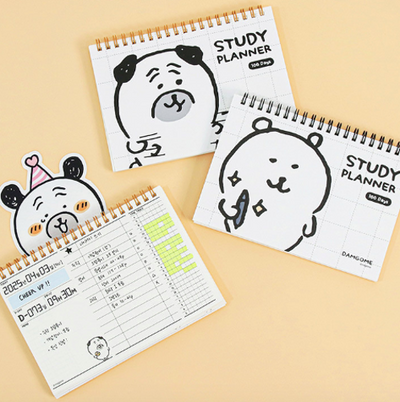 韓國限定 JOKE BEAR 白熊 倒數日程簿 Study Planner 100 Days