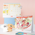 韓國限定 MALTESE 線條小狗 Hug Me 2026 Calendar Set 月曆套裝(連公仔掛飾+透明夾+手機背景)
