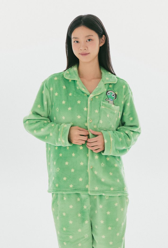 SPAO KERORO軍曹 冬季睡衣套裝 ano著用