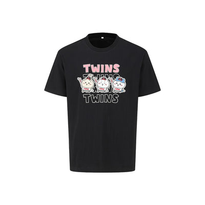 LG TWINS X CHIIKAWA聯名 T-Shirt 黑色