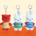 韓國限定 MIFFY SUMMER STRIPE KEYRING｜3款