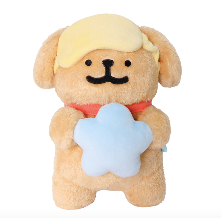 韓國限定 MALTESE 線條小狗 公仔｜晚安