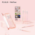 MALTESE X FLALIA 線條小狗 眼唇化妝掃5件盒裝