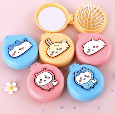 [韓國限定] CHIIKAWA 吉伊卡哇 便攜鏡盒連梳｜CHII/小八/兔兔
